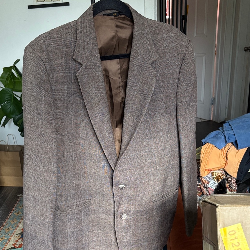 Classic Striped Stylish Brown Men's Blazer